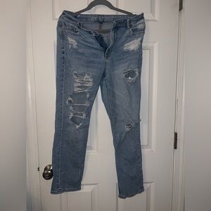 American Eagle Outfitters Light Blue Distressed Jeans